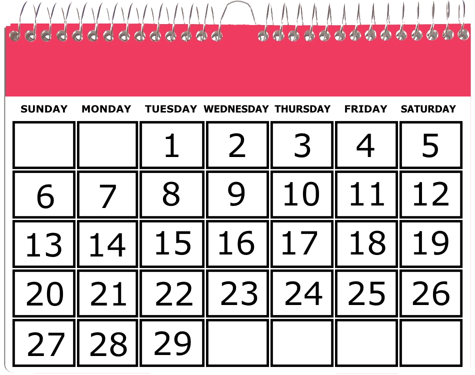 February 1944 Calendar